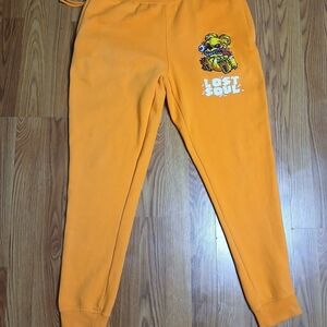 RS1NE Men's Orange‎ Sweat Pants LOST SOUL